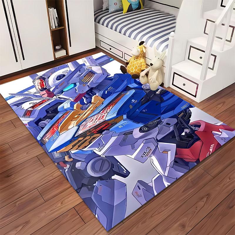 Robot Warrior Mecha Design Carpet Suitable As a Non-slip Mat for the Living Room or Bedroom Sofa