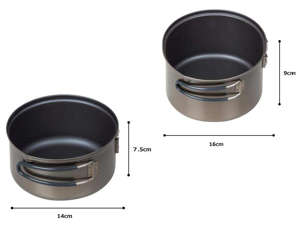 EVERNEW Titanium Cooker Set M Ceramic ECA412