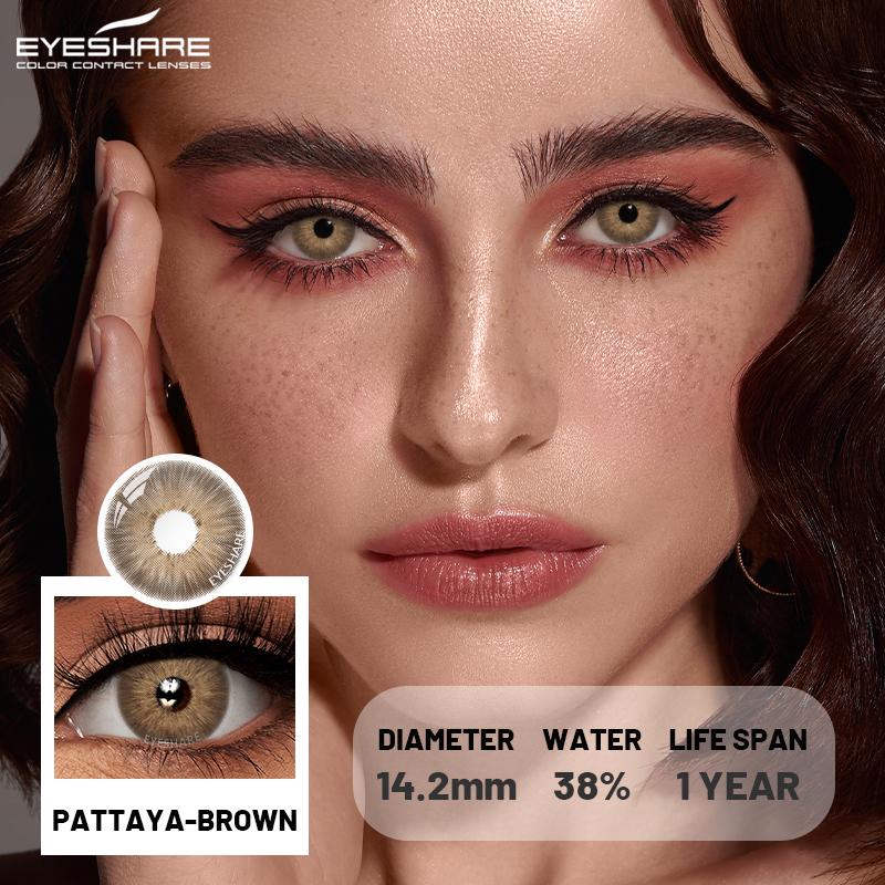 Eyeshare Heiße Verkäufe Farbige Pupillen für Augen Grüne Augenlinsen 1 Paar Blaue Farbige Kontaktlinsen Braune Natürliche Mode-Linsen Schönheitslinse