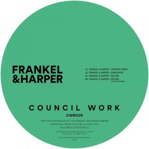 

12inch Record FRANKEL & HARPER - Return EP CWR005 Council Work 2022 UK Reggae, Ska & Dub