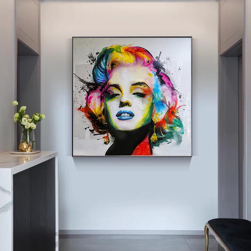 Vibrant Marilyn Monroe Canvas Wall Art Poster