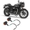 Yellow Light Motorcycle Turn Signal Turning Indicator Lamp Modification Accessory(Black)