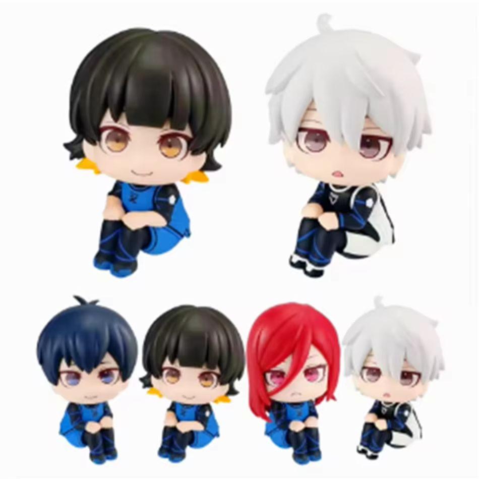 New BLUE LOCK Action Figures Anime Figure Q Version Figurine PVC Collectible Model Doll Toys