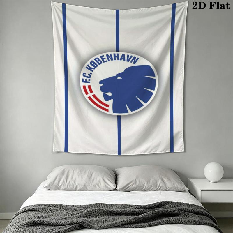 F.C. Copenhagen Wall Tapestry Aesthetic Wall Hanging Printed Fabric Blanket Decorative Tapestries for Bedroom Living Room Home Decor