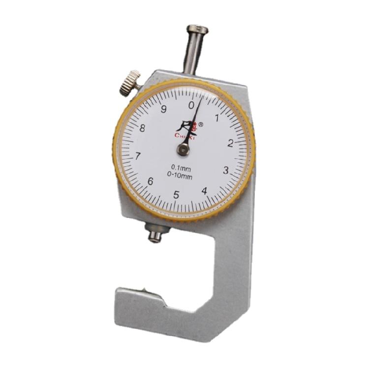 Measuring Tool 0.1mm Resolution Round Dial Thickness Gauge Flat 0 to 10mm Ranges