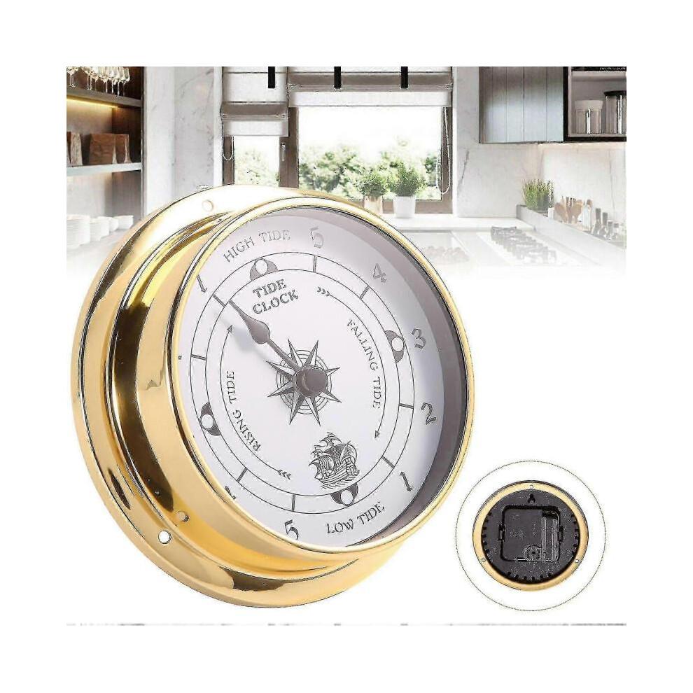 Tidal Clock, Tester Copper Shell Marine for , Wall Hanging Boat Using Tidal Clock, 115mm
