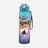 Anime Demon Slayer Aufdruck Wasserbecher Dämonenjäger Große Kapazität Outdoor Tragbar Blaue Trinkflasche für Jungen Mädchen Geschenk