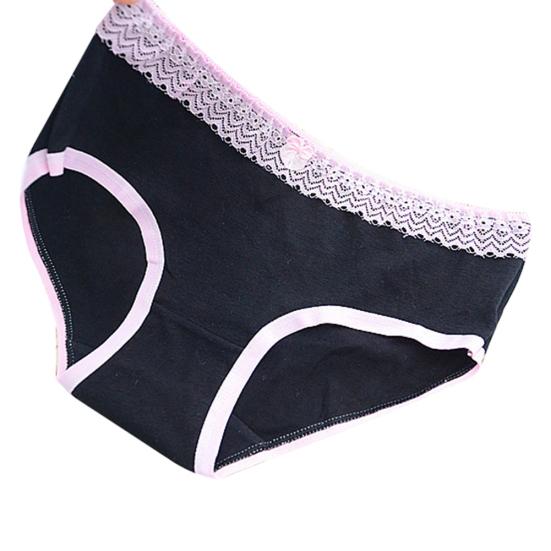 Women's Girls' Bowknot Lace Cotton Panties Briefs Underpants Intimates