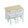 1/12 Miniature Dollhouse Furniture Metal Bar Table and Chair Set for Realistic Dollhouse Scene Display Decoration