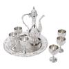 Wine Glasses Silver White European Style Home Decoration Classic Wine Glass Jug Set