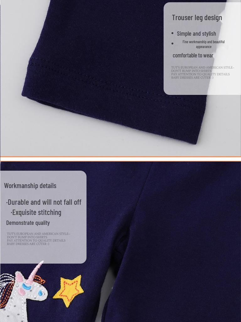 Spring & Summer Girls' Leggings - Children's Pants for All Seasons