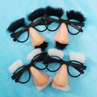 Occhiali e baffi per travestimento di Halloween Forniture per festival divertenti per adulti con naso grosso