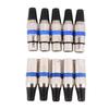 VBESTLIFE 5pcs 3-Pin XLR Microphone Audio Connectors, Male Plug + Female Socket, Zinc Alloy, High Conductivity, Ultra Durable, Low Noise, XLR 3-Pin