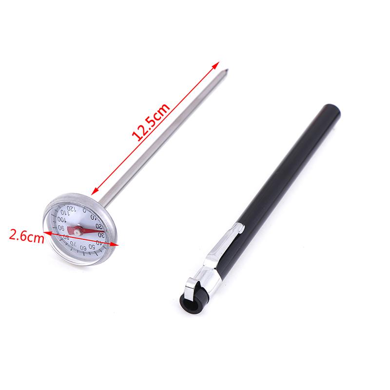 Stainless Steel Bbq Food Cooking Meat Coffee Milk Probe Thermometer Gauge Tool
