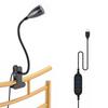 Flexible Gooseneck Book Light Metal Clamp Spotlight Reading Light LED Desk Lamp  Headboards