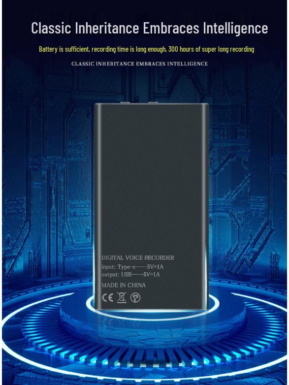 Ultra-long Standby Voice-Controlled Recorder with Super Capacity for Students and Business.