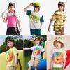 [Choose 3 Pieces from 179] Mqd Children's Short-Sleeved T-Shirt Summer Boys and Girls Color-Blocking Printed Loose T-Shirt