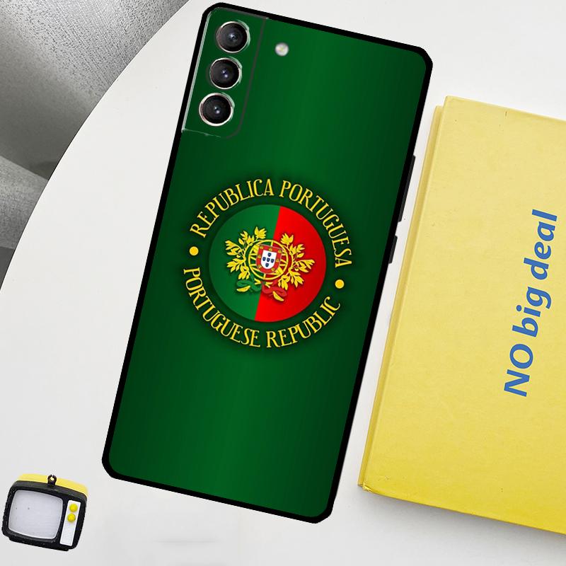Portugal Flag Phone Case For Samsung Galaxy S26 S24 Ultra S20 S21 S22 S23 Plus S10 S24 FE S25 Ultra Cover
