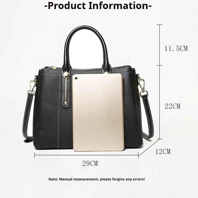 Bag Women's First Layer Cowhide Handbag Genuine Leather Women's Bag Messenger Commuter Bag