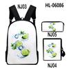 Lusso Novità Particolare Fresco limone Stampa 3D 3pz/Set alunno Zaini Scolastici Zaino Daypack per Laptop Borsa a tracolla inclinata Astuccio
