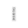 High Quality Bling Rhinestone Slide Letter Charms Stainless Steel with 10mm Hole for Pet Collars for Dogs A-Z 26 Letters