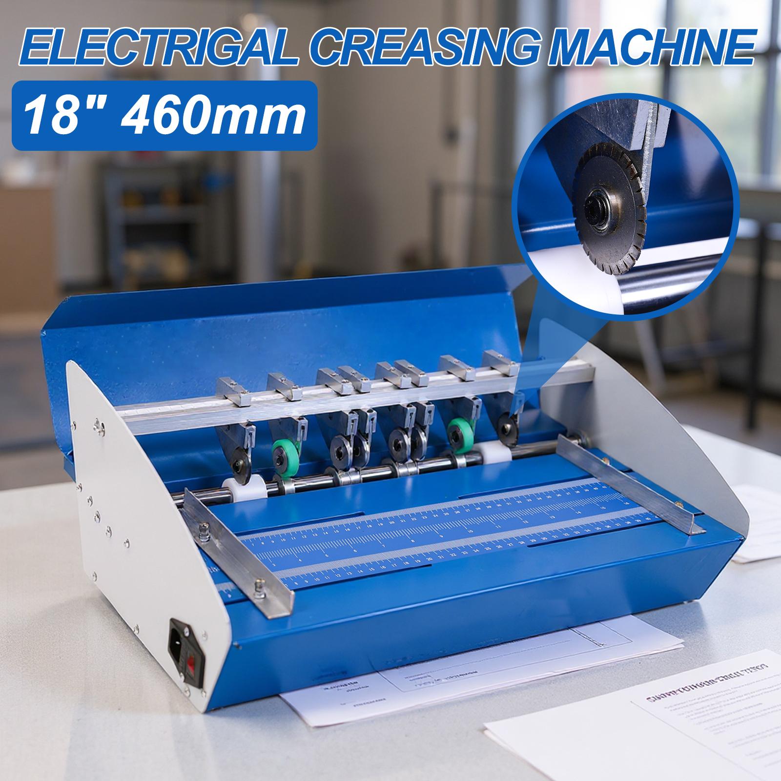 460E Electric Paper Creasing Electric Folding Machine Paper Creasing Creasing Machine Paper Cutter Punching for Photos Documents United States