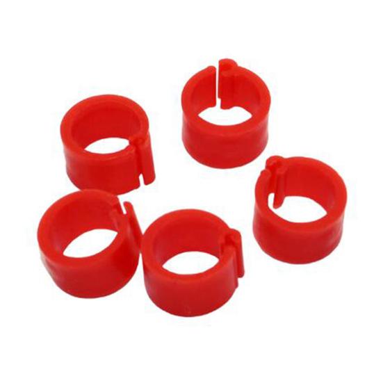 100Pcs Birds Leg Clips Harmless Extensible Plastic Mix Color 8mm Pigeon Foot Ring for Pet