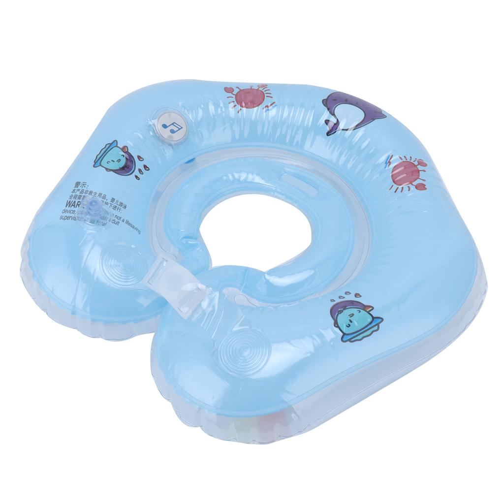 Newborn Swimming Ring Inflatable Floating Collar Baby Swimming Pool Toy for 0?18 Month BabyBlue