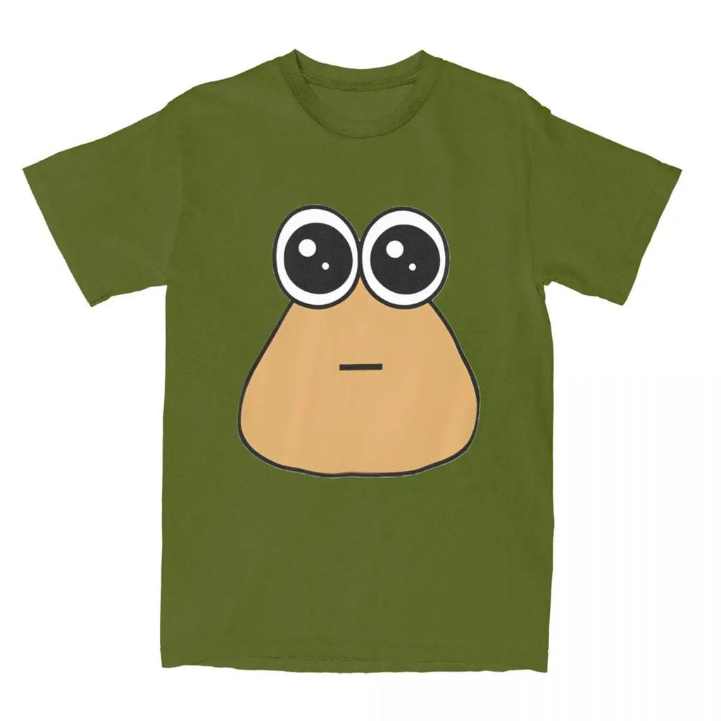 Herren Damen Hungy Pou UWU Mein Haustier Alien T-Shirt Accessoires Vintage Reine Baumwolle Anime Spiel The Maw T-Shirts T-Shirt Kleidung Erwachsene