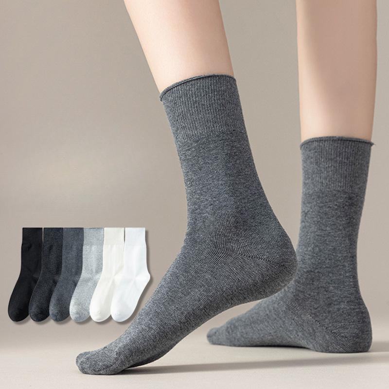 

Black Stockings for Women, Grey Color for Autumn and Winter, Boneless Long Cotton Stockings for Women In Spring and Autumn 1 pair
