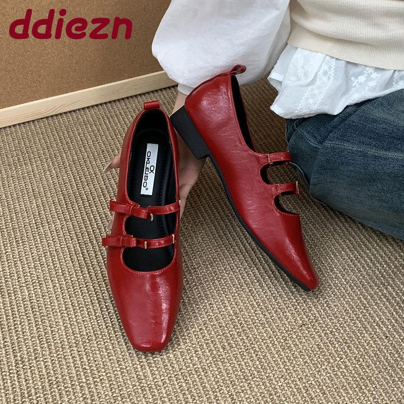 Fashion Fashion Butterfly-Knot  Women Mary Janes Flats Shoes Soft Luxury Casual Female Shallow Footwear Ladies Flats Slip On Shoes