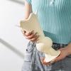 Cream Style Lace Ceramic Vase - Luxury Decor for Living and Dining Rooms