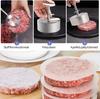 304 Edelstahl Hamburgerfleischpresse Burger Patty Maker Form Manuell Kuchen Rind Schwein Reispresse Herstellungsformen Grillfleischwerkzeug