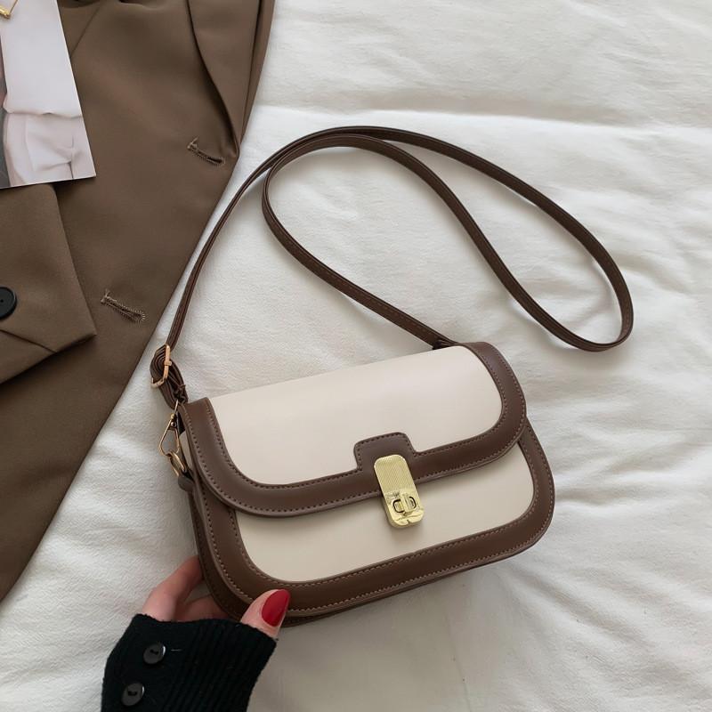 Trendy Spring 2023 Street Style Small Pu Shoulder Bag With Seam Details