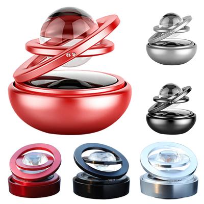 Car Double Ring Rotating Solar Energy Suspension Auto Air Freshener Purifier