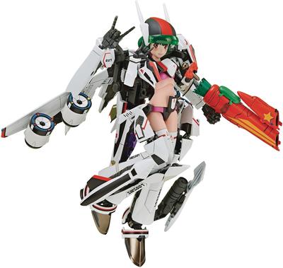 Aoshima Bunka Kyozaisha VFG Macross Frontier Messiah Ranka Lee Висота 150 мм пластикова модель VF-25F прибл.. Кольорово закодований MC-09
