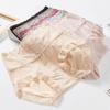 High Waist Lace Seamless Briefs Thin Tummy Control Underwear Elastic Slimming Underpants  Lady