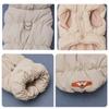 Orange Cat Down Jacket with Traction Buckle Winter Warm Pet Clothes for Cats Gotas Kitten Sphynx Coats Clothing Vetement Chat