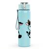 1PC Twin Cow Farm Animal Cartoon Pattern 750ml Color Plastic Sports Water Bottle Leakproof Flip Straw Lid Suitable for Sports Office Home Use