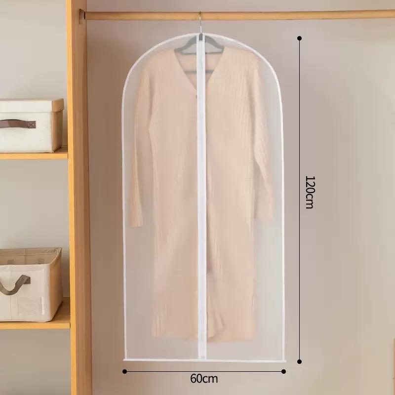 1/5/10PCS Clothes Dust Cover Transparent Thickened Washable Dust Bag Household Dust Cover Coat Suit Cover Hanging Clothes Bag