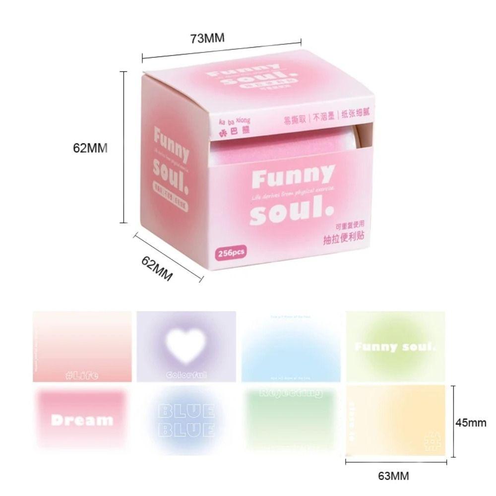 

256 листов Милые выдвижные наклейки для заметок Кавайные блокноты с самоклеящимися листами Школа D