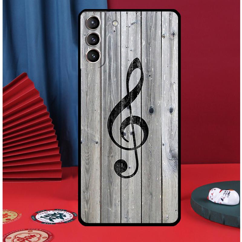 Treble Clef Music Note Phone Case For Samsung Galaxy S25 Ultra S9 S10 S20 S21 S22 Plus S23 FE S24 Ultra Back Cover