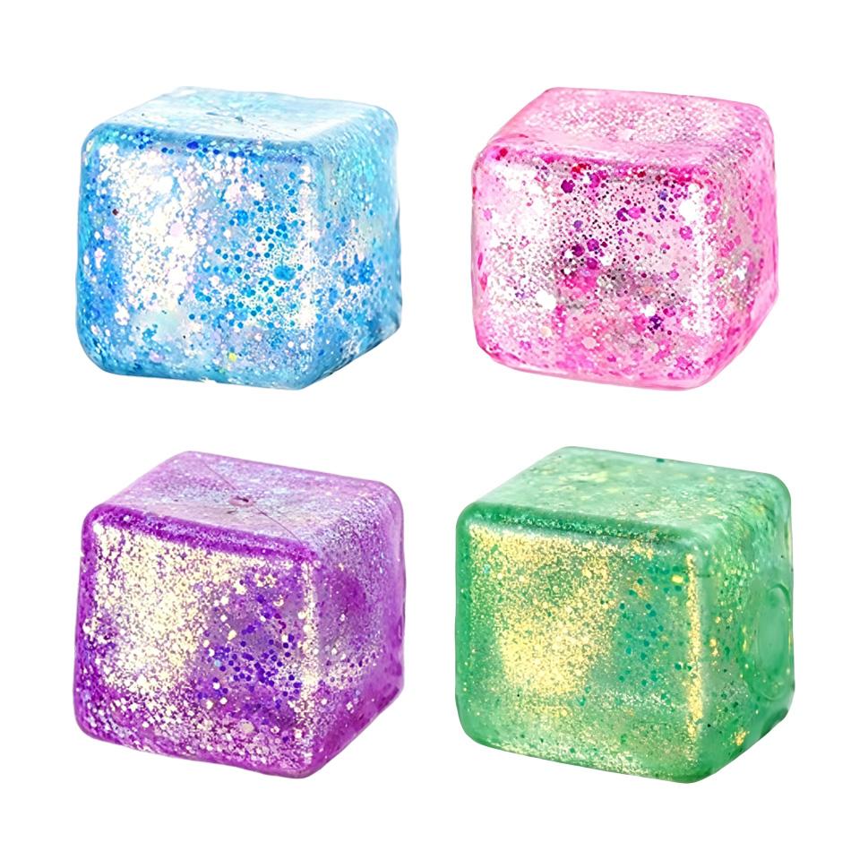 Jucării Jucării Cub de Gheață Anti-stres S quishy Mingie cu Revenire Lentă pentru Ameliorarea Stresului Jucărie Anti Stres Squishy cu Revenire Lentă