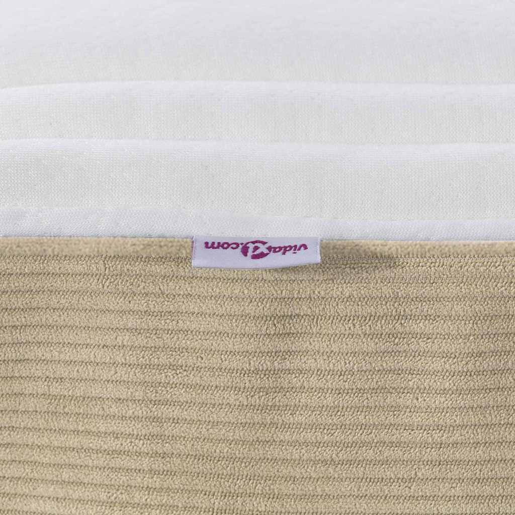 Bed Mattress with Mattress Sage Green 140 x 200 cm Fabric