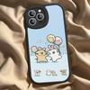 Lovely Line Dog Maltese For iPhone 16 15 14 16E 13 12 11 Pro Max Plus Phone Leather Case