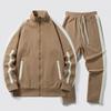 Sports Suit Men's Jacket Paired with A Casual Stand Up Collar Sweatshirt Straight Leg Pants Two-piece Set