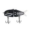 5PCS with Double Treble Hooks Mini Glide Bait with 3D Eyes Swimming Bait  Pike Fishing
