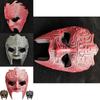 Geometric Pattern Resin Cosplay Halloween Face Mask For Party And Costume