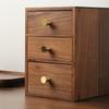 Walnut wood drawer-style small box desktop coffee table, retro storage box for storing solid wood ornaments