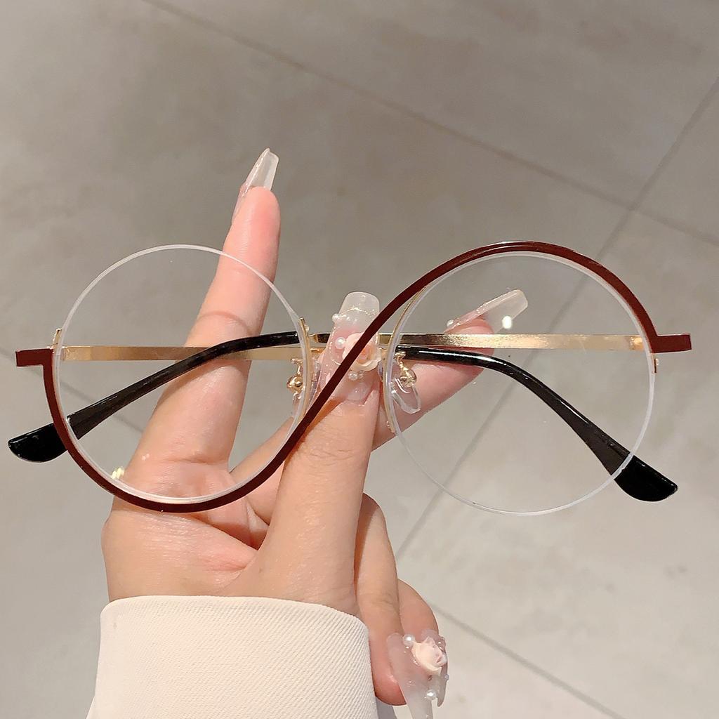 2026 Fashion Round Gradient Shades Women New Chic Korean Style Decor Sunglasses Oversize Vacation Beach Anti UV Sun Glasses